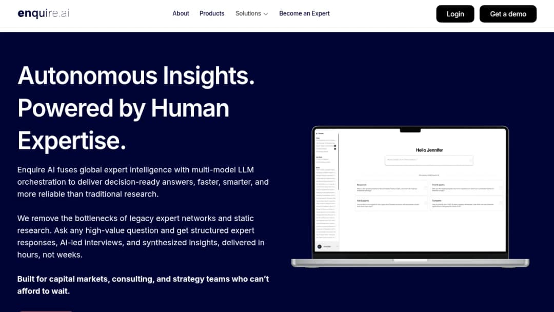 Enquire.ai screenshot