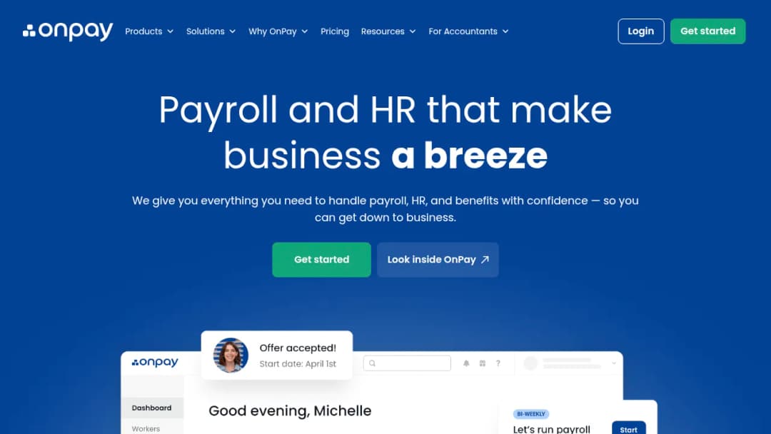 OnPay screenshot