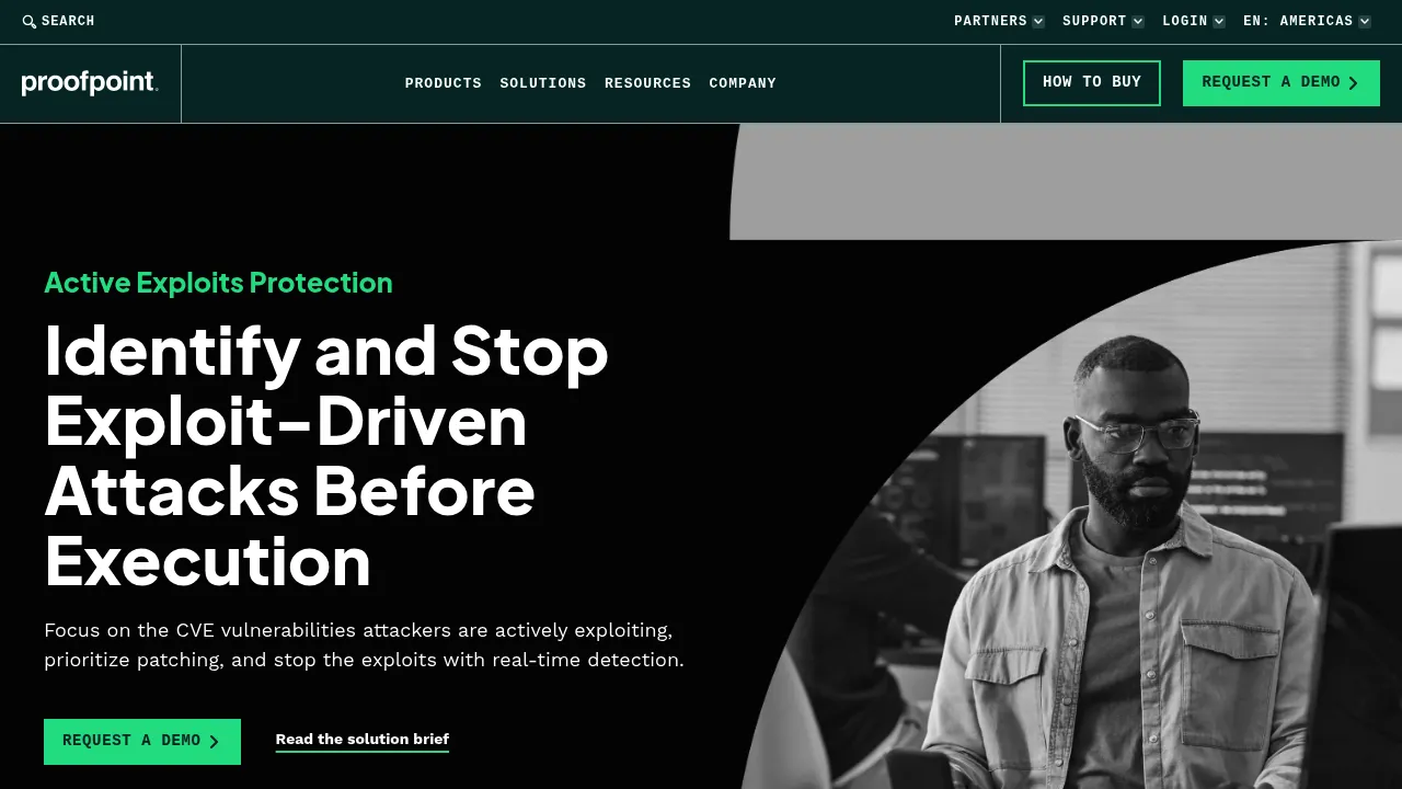 Proofpoint Active Exploits Protection screenshot
