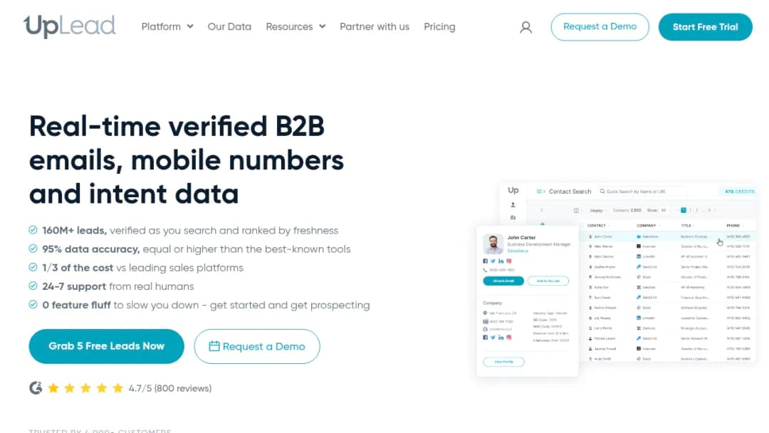 Uplead screenshot