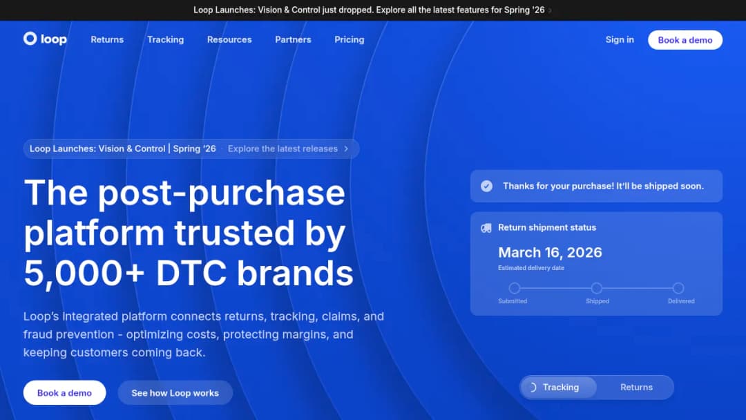Loop Returns screenshot