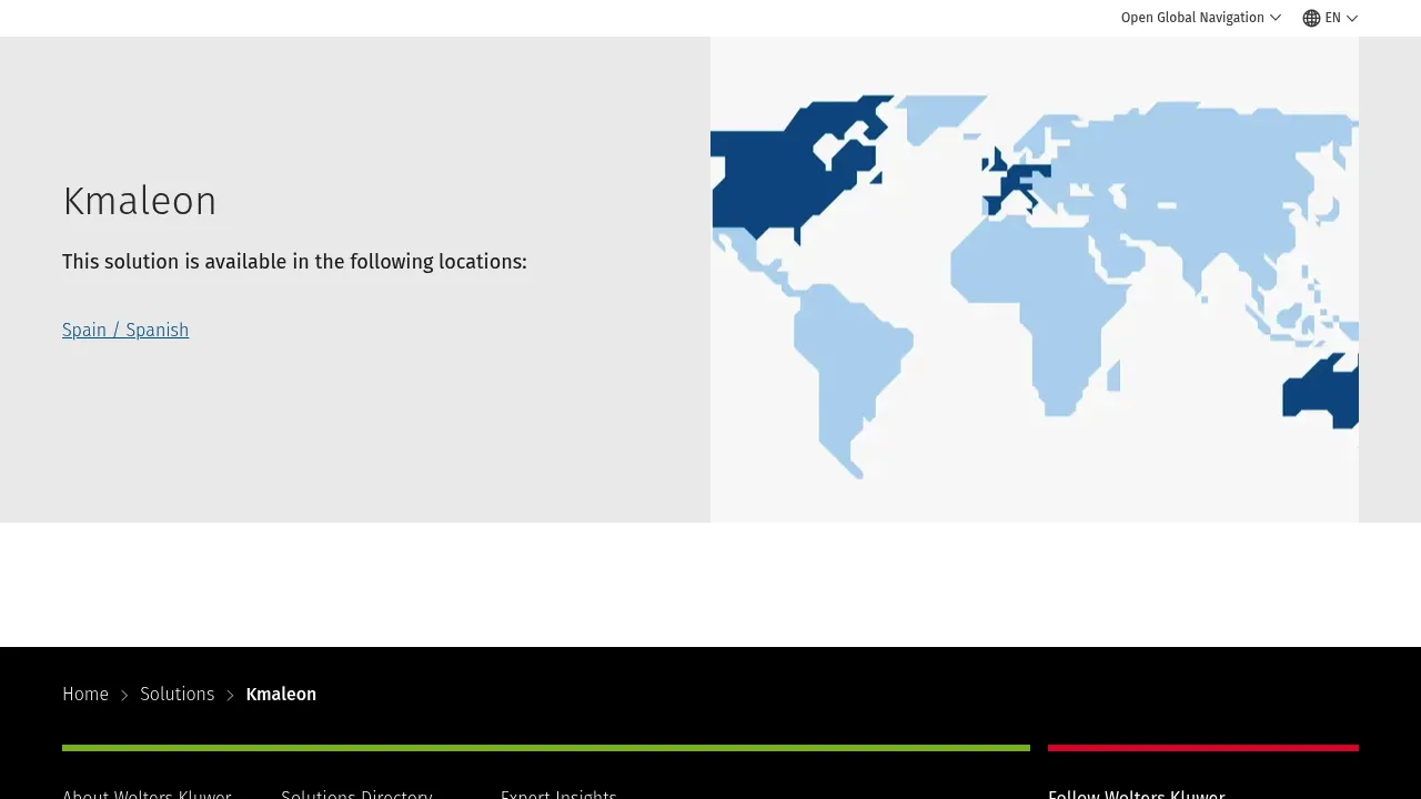 Wolters Kluwer Kmaleon screenshot