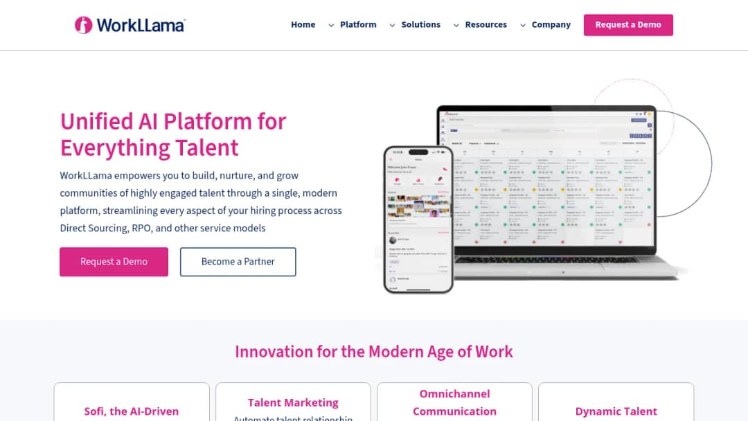 Workllama screenshot