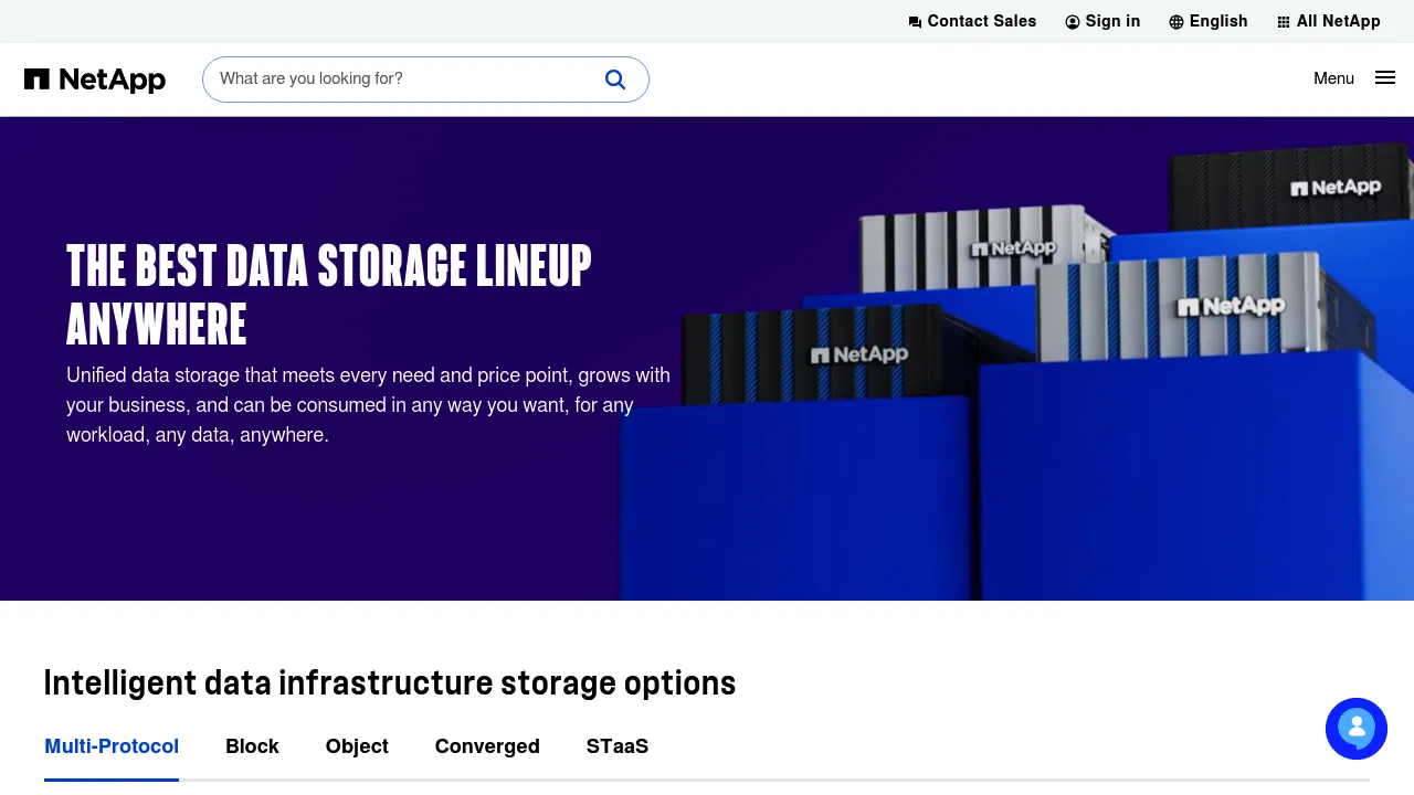 NetApp UnifiedData Storage screenshot