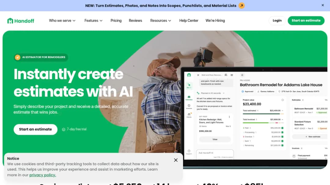 Handoff screenshot