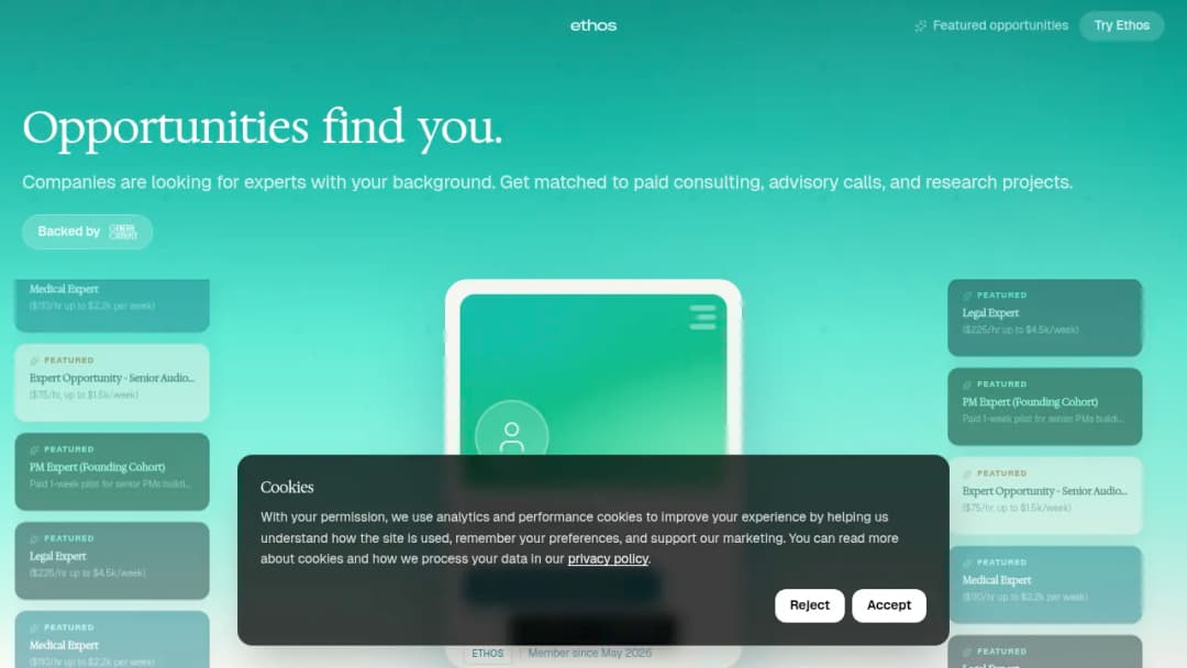 Ethos screenshot