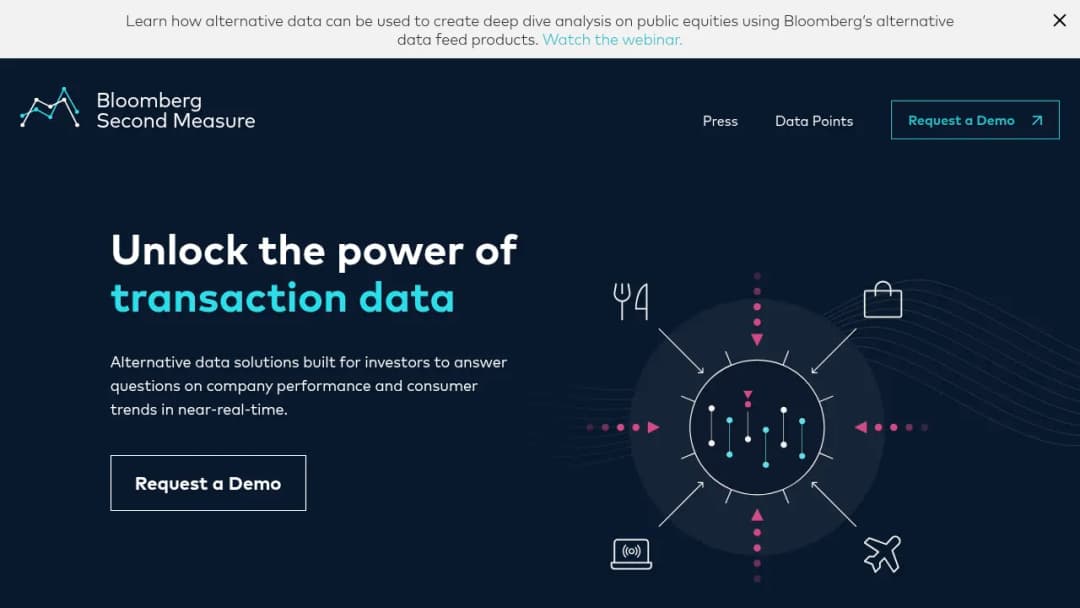 Bloomberg Second Measure screenshot