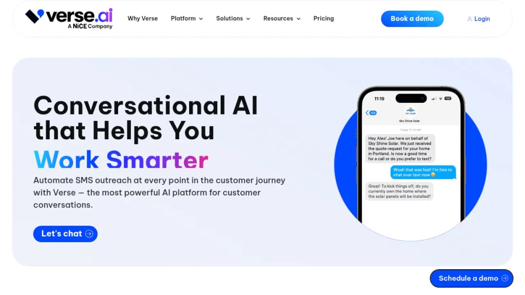 Verse.ai screenshot