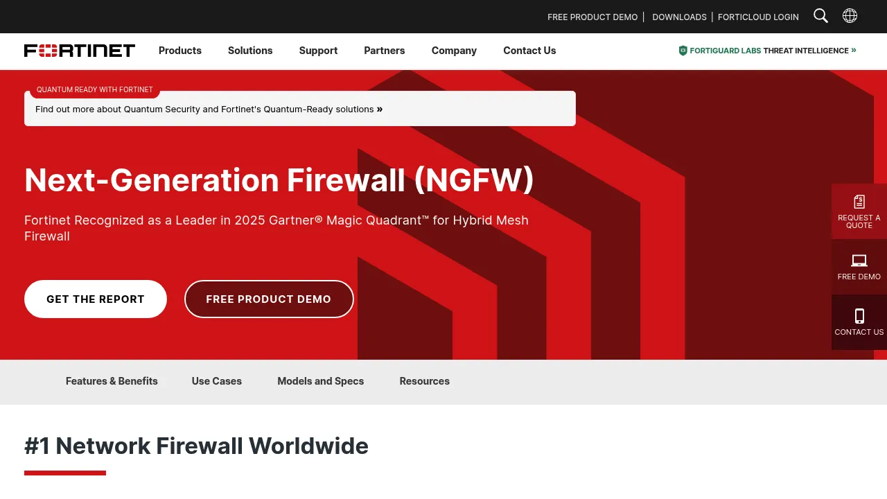 Fortinet FortiGate Next-Generation Firewall screenshot