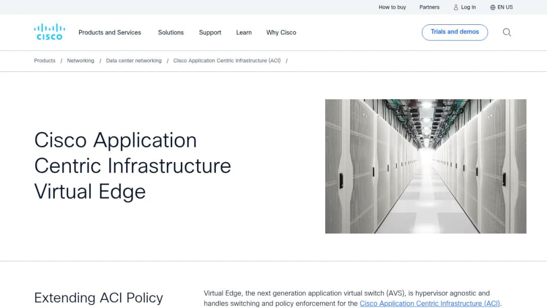 Cisco Application Centric Infrastructure Virtual Edge screenshot