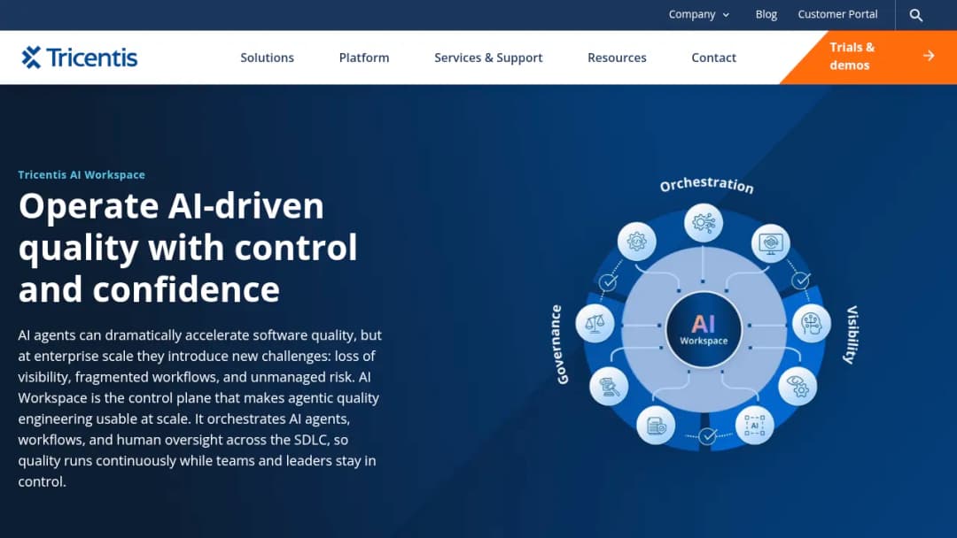 Tricentis screenshot