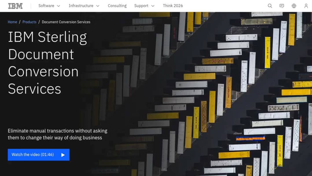 IBM Document Conversion Services screenshot