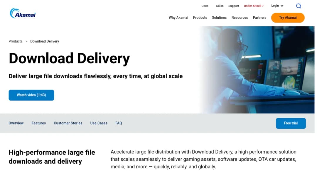 Akamai Download Delivery screenshot