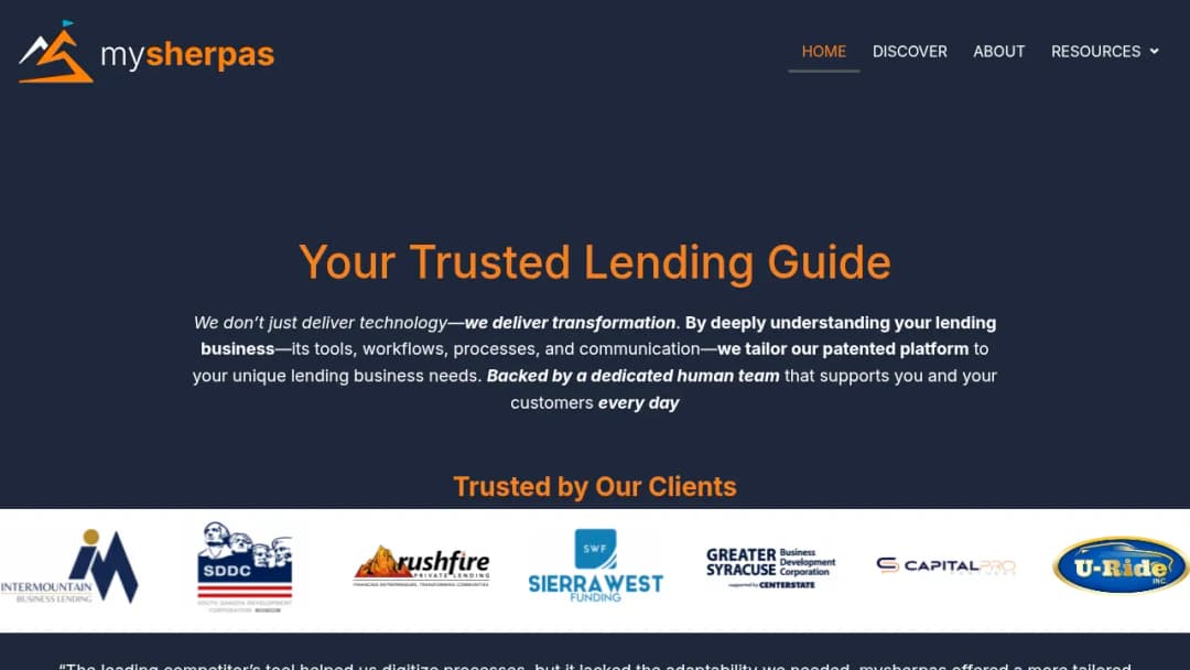 mysherpas screenshot