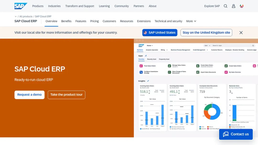 SAP S/4HANA screenshot