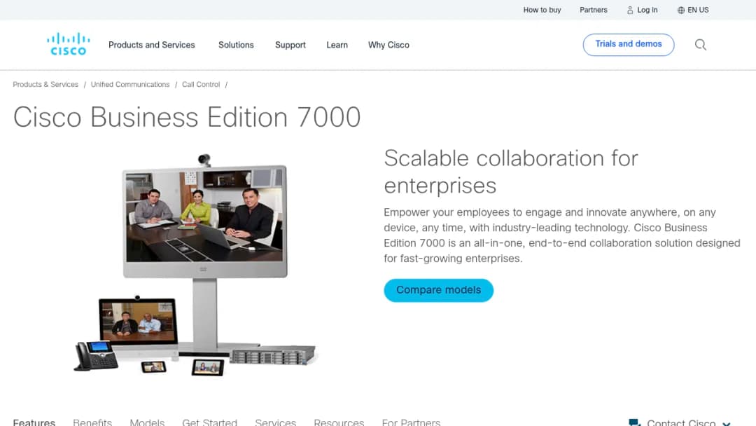 Cisco Business Edition 7000 screenshot