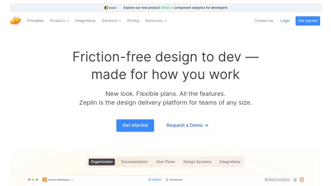 Zeplin screenshot