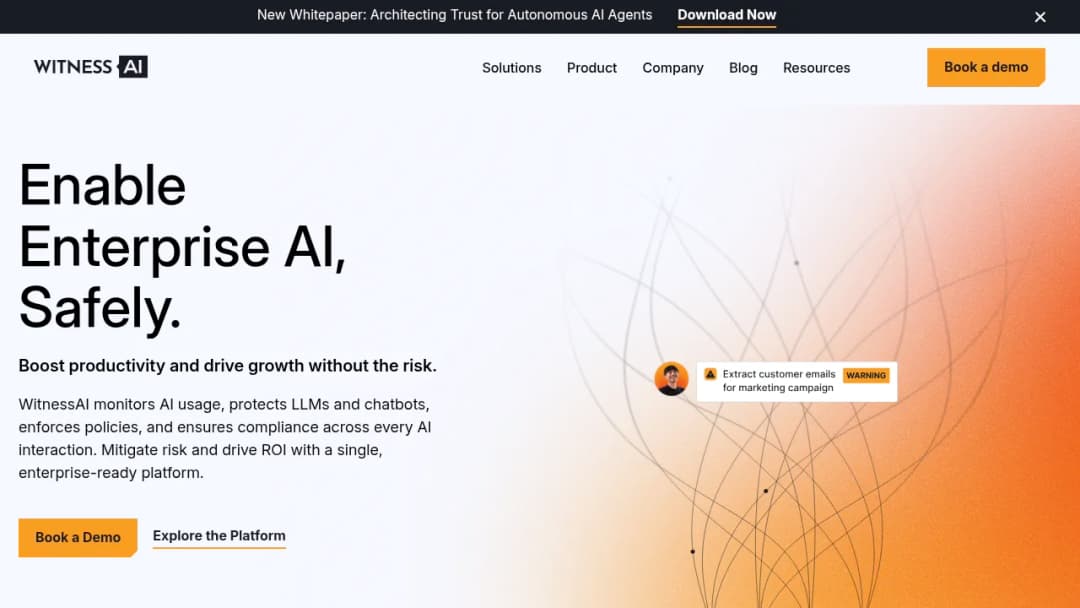 WitnessAI screenshot
