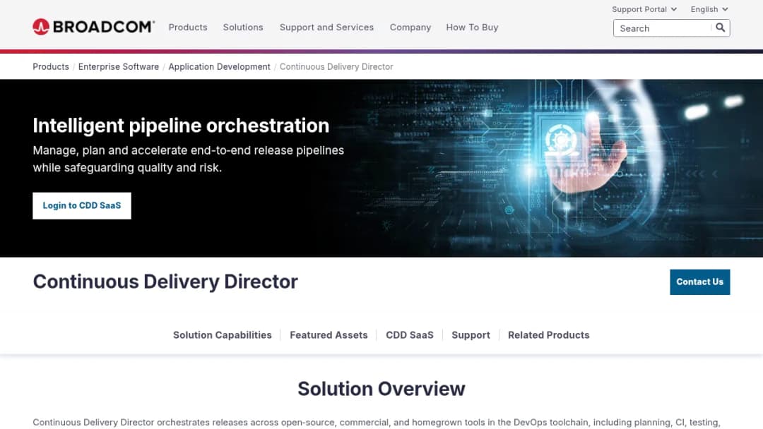 Broadcom Continuous Delivery Director screenshot