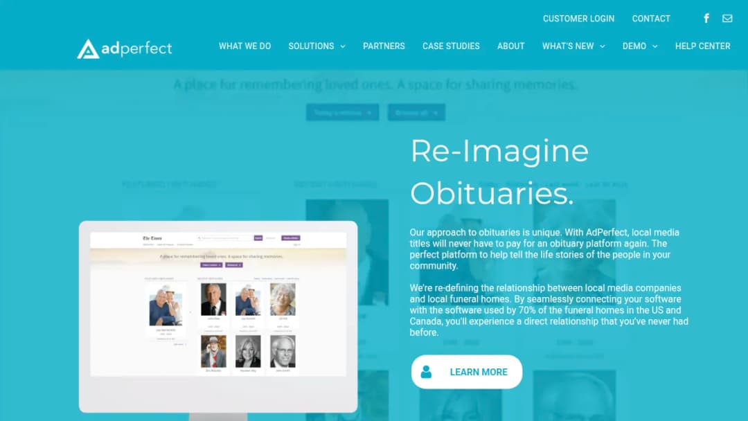 AdPerfect Dynamic Advertising Solutions screenshot