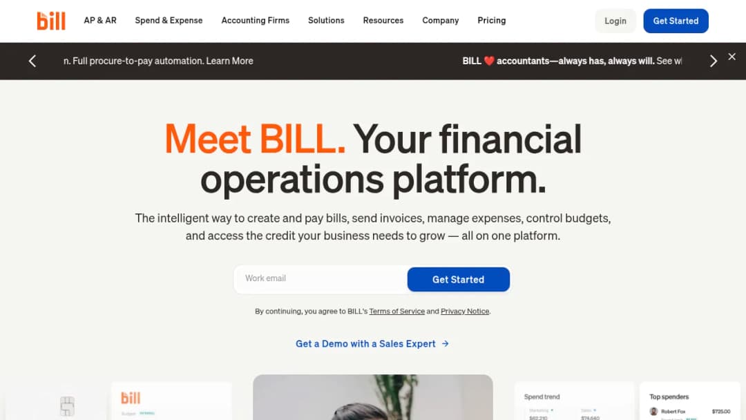 Bill.com screenshot