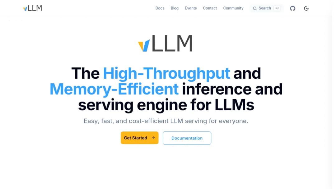 vLLM screenshot