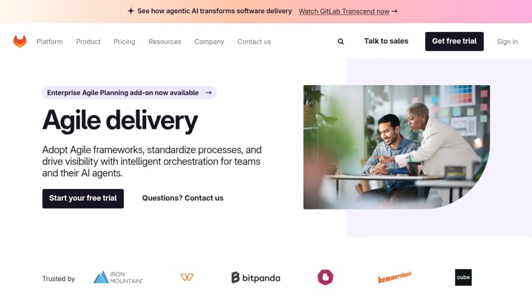 GitLab Agile development screenshot
