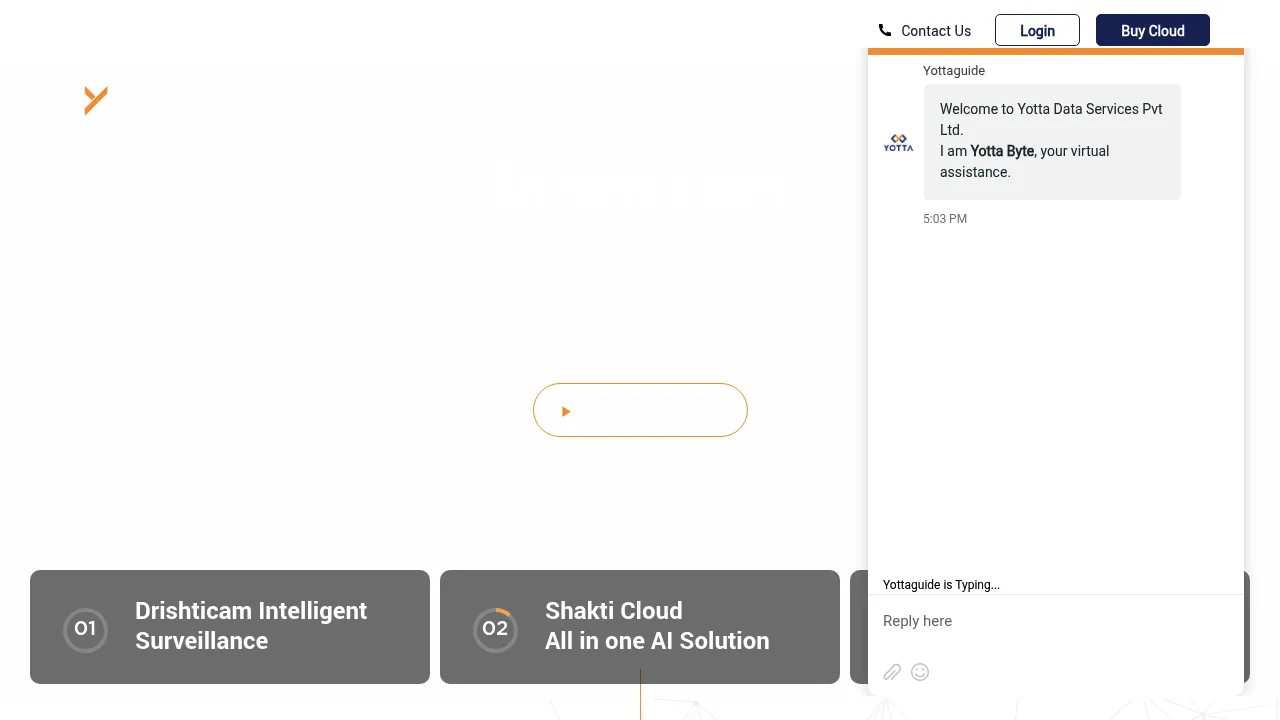 Yotta Data Services screenshot
