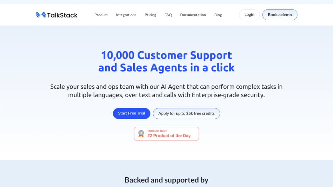 Talkstack screenshot