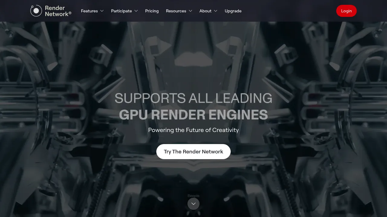 Render Network Foundation screenshot