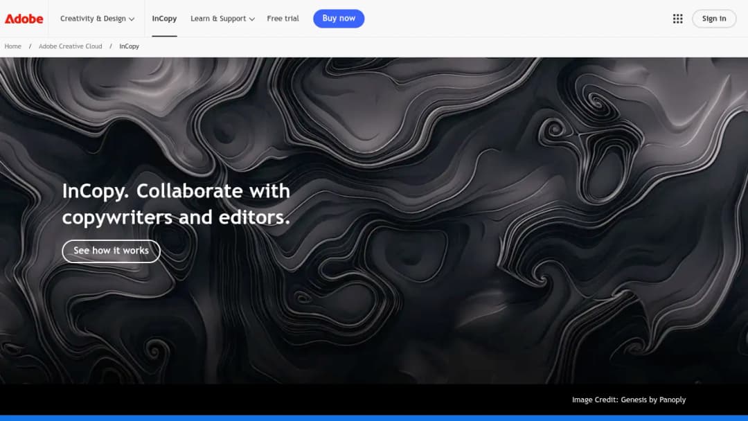 Adobe InCopy screenshot