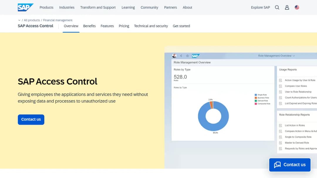 SAP Access Control screenshot