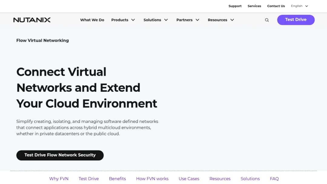 Nutanix Flow Virtual Networking screenshot