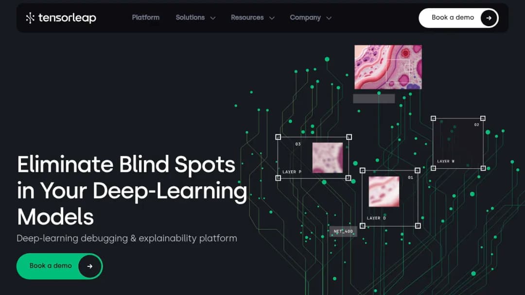 Tensorleap screenshot