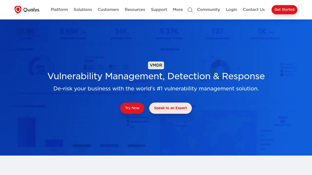 Qualys VMDR screenshot