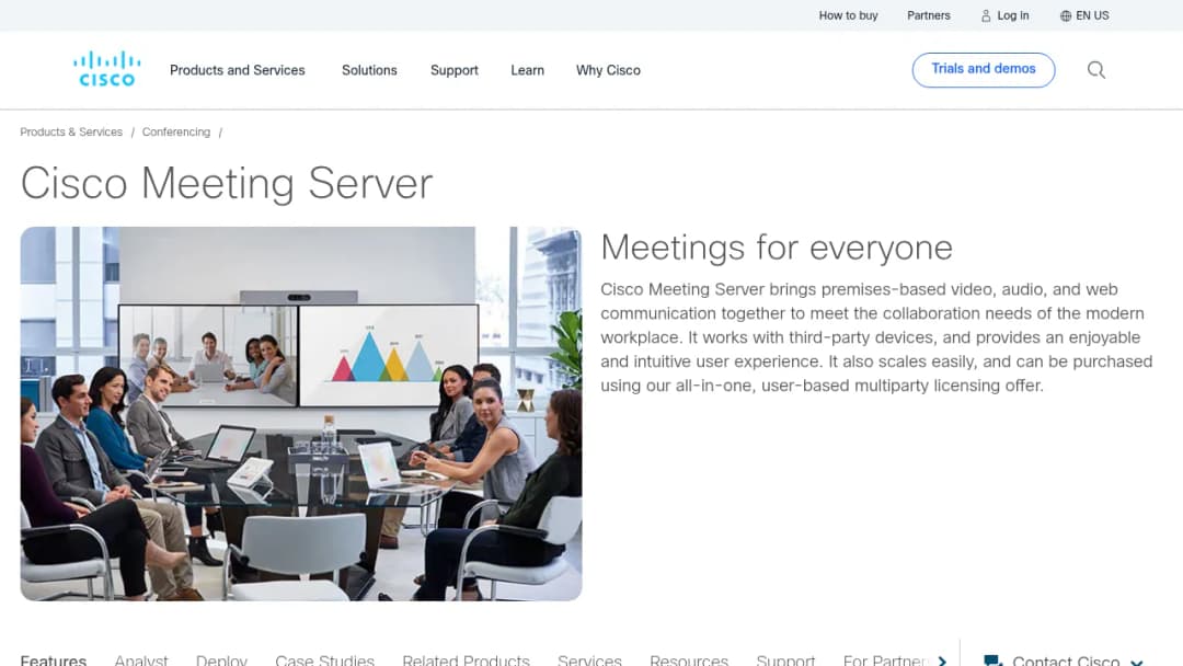 Cisco Meeting Server screenshot
