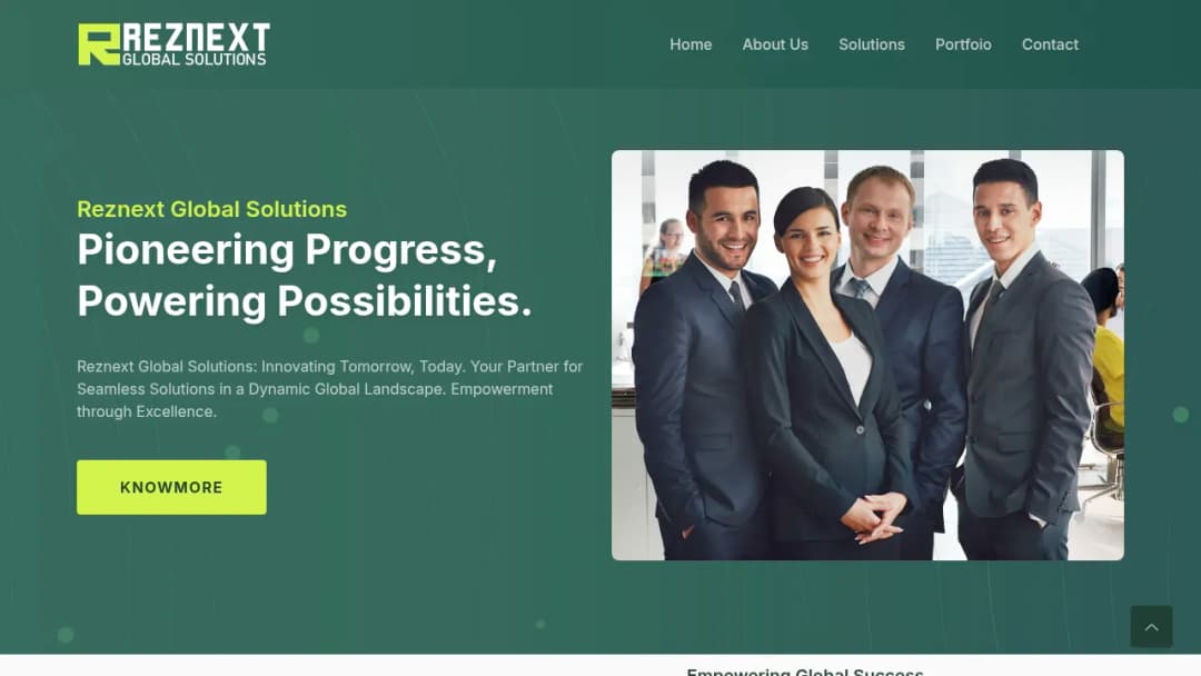 Reznext Global Solutions screenshot
