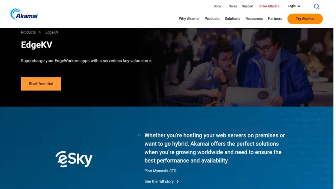 Akamai EdgeKV screenshot