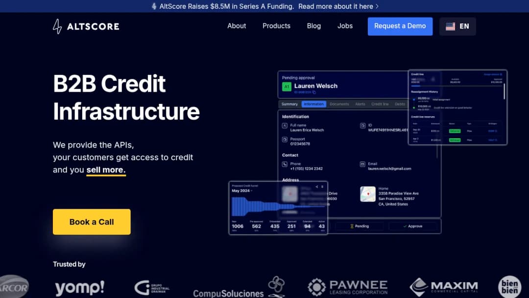 Altscore screenshot