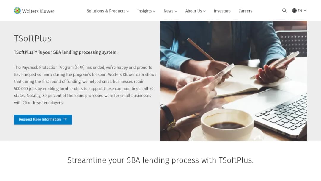 Wolters Kluwer TSoftPlus screenshot