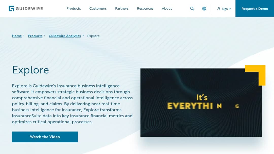 Guidewire Explore screenshot