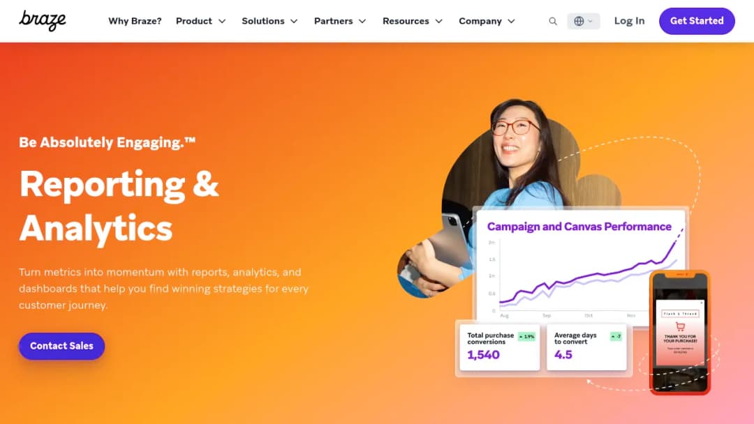 Braze Reporting & Analytics screenshot