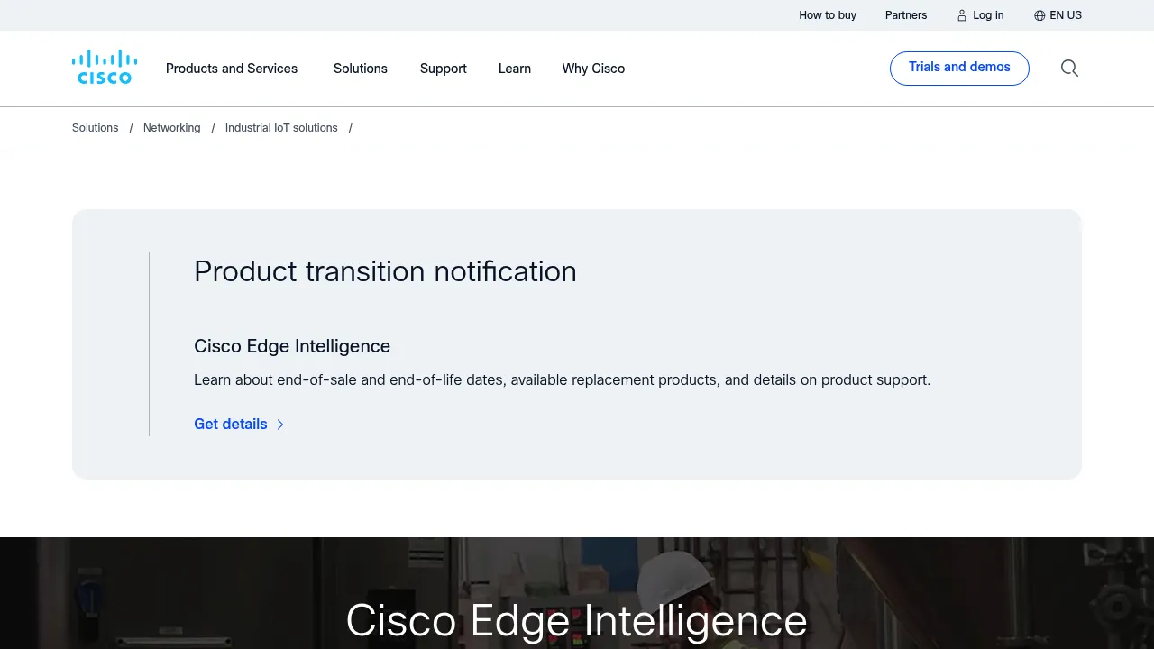 Cisco Edge Intelligence screenshot