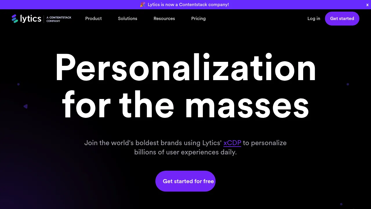 Lytics screenshot