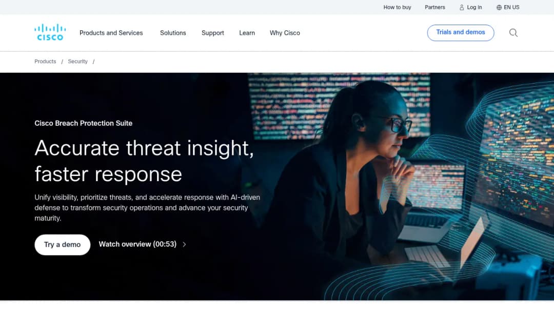 Cisco Breach Protection Suite screenshot