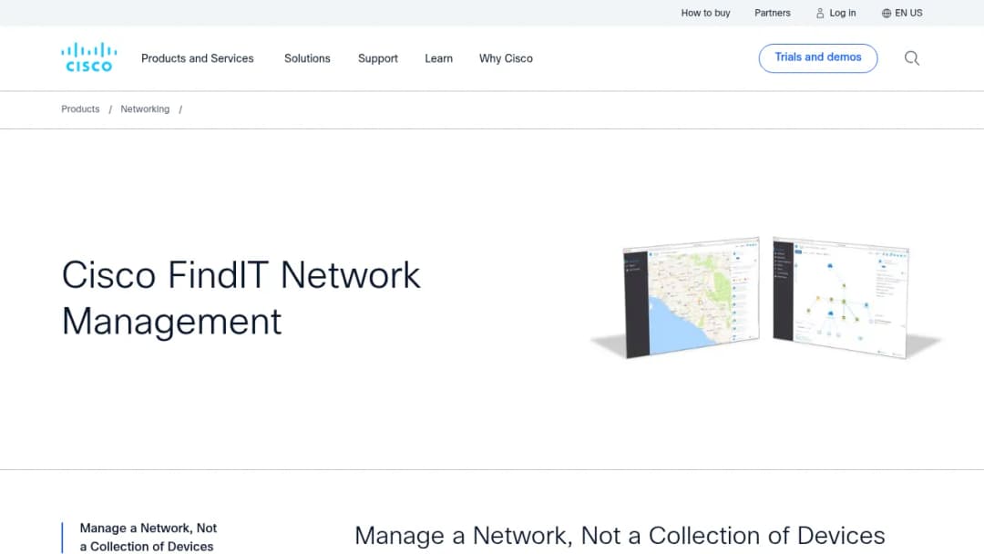 Cisco FindIT Network Management screenshot