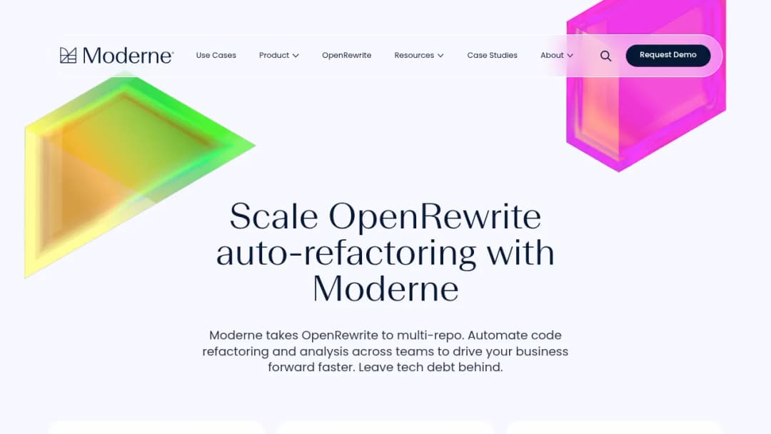 Moderne screenshot