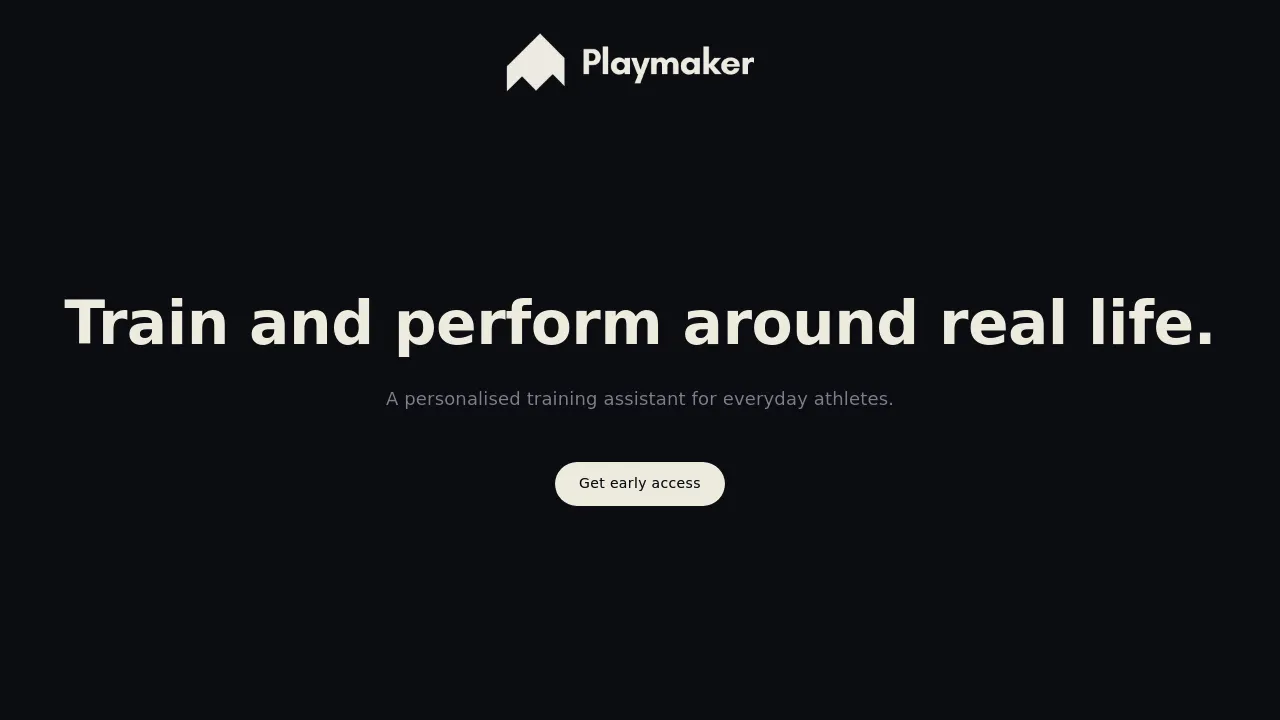 Playmaker screenshot
