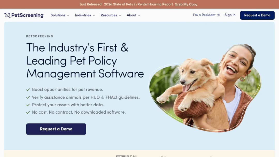 Petscreening screenshot