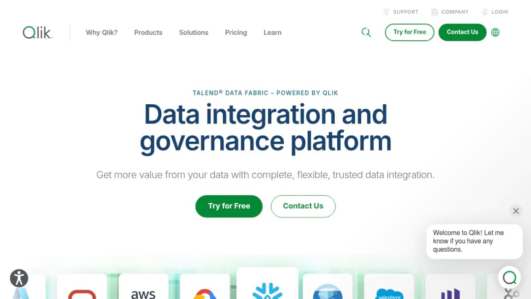 Qlik Talend Data Fabric screenshot